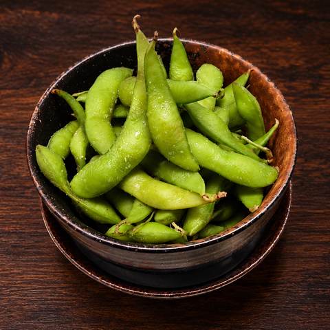 Edamame, photographed