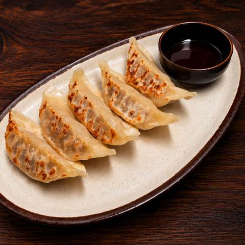 Gyoza, photographed